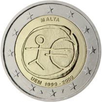 2€ Juhlaraha Malta 2009 EMU 10v