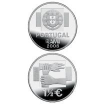 1,5 Euro PORTUGAL 2008,FDC, Contra Indiferença AMI