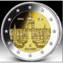 2€ Juhlaraha Saksa 2016 Zwinger Palace in Dresden-Saxony