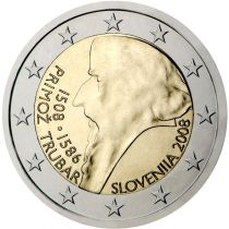 2€ Juhlaraha Slovenia 2008 Primoz Trubar