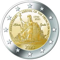 2€ Juhlaraha Malta 2023 Napoleon Bonaparte, blisterissä