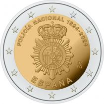 2€ Juhlaraha Espanja 2024 National Police Corps