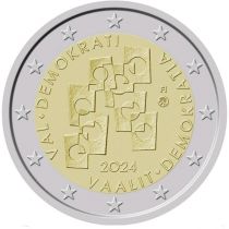 2€  Juhlaraha Suomi 2024 Demokratia