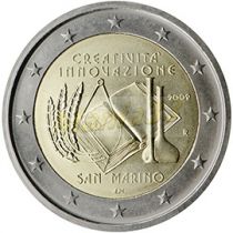 2€ Juhlaraha San Marino 2009 "Euroopan luovuuden ja innovoinnin teemavuosi"