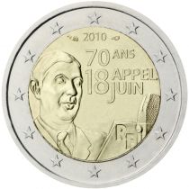 2€ Juhlaraha Ranska 2010  Gaulle
