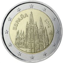 2€ Rulla Espanja 2012 The Burgos Cathedral