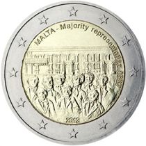 2€ Juhlaraha Malta 2012 Enemmistöedustus