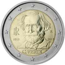2€ Juhlaraha Italia 2013 Giuseppe Verdi