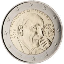 2€ Rulla Ranska François Mitterrand 2016