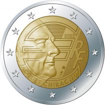 2€ Juhlaraha Ranska 2022 Jacques Chirac