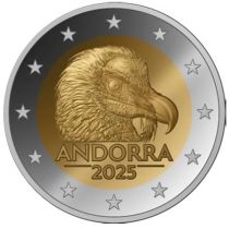 2€ Juhlarahat Andorra 2025 Partakorppikotka