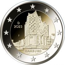 2€ Juhlaraha Saksa 2023 Hamburg - The Elbphilharmonie (A,D,F,G,J)
