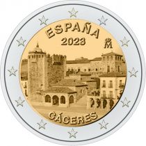2€ Rulla Espanja 2023 Old Town of Cáceres