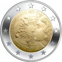 2€ Juhlaraha Malta 2023 Copernicus, blisterissä