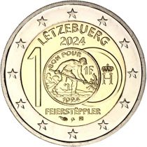 2€ CC Luxemburg 2024 100th Anniversary of the Introduction of the Franc Coins bearing of the image of the Feierstëppler