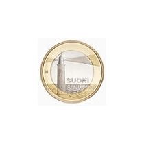 5 Euro UNC Maakuntien rakennukset - Ahvenanmaa Sälskärin majakka