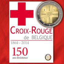 2€ Juhlaraha Belgia 2014 Punainen Risti 150V