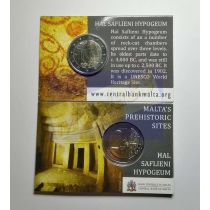 2€ Juhlaraha Malta 2022 Hal Saflieni Hypogeum Temples, blisterissä