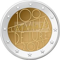 2€ Juhlaraha Latvia 2021 De Iure