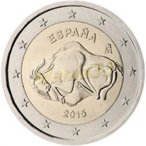 2€ Juhlaraha Espanja 2015 Luola Taide