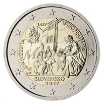 2€ Rulla Slovakia 2017 Istropolitanan Yliopisto
