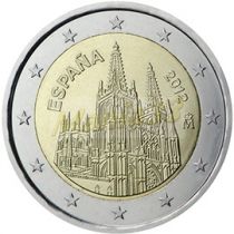 2€ Juhlaraha Espanja 2012 The Burgos Cathedral