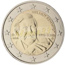 2€ Juhlaraha Saksa 2018 (A,D,F,G,J) Helmut Schmidt