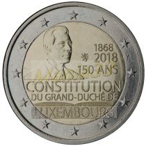 2€ Juhlaraha Luxemburg 2018 Perustuslaki 150v