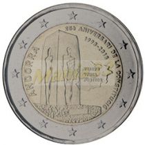 2€ Andorra 2018 Perustuslaki 25v