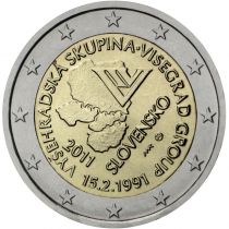 2€ Juhlaraha Slovakia 2011 Visegrad Group