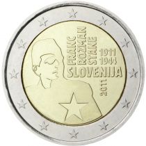 2€ Juhlaraha Slovenia 2011 Franc Rozman