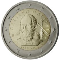 2€ Juhlaraha Italia 2014 Galileo Galilei
