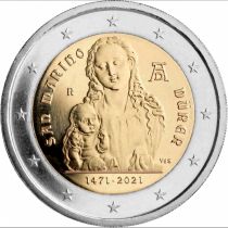 2€ CC San Marino 2021 550th Anniversary of the Brith of Albrecht Dürer