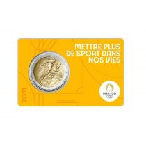 2€ Juhlaraha Ranska 2021 Olympialaiset (keltainen)