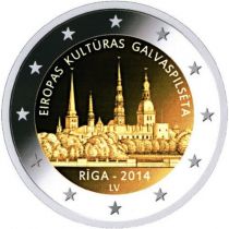 2€ Rulla Latvia Euroopan kulttuuripääkaupunki 2014 - Riika