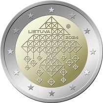 2€ Juhlaraha Liettua 2024 Olkipuutarhat