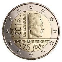 2€ Rulla Luxemburg 2014 Riippumattomuus 175v
