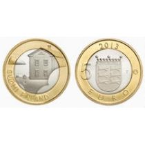5 Euro UNC Maakuntien rakennukset - Pohjalainen talo