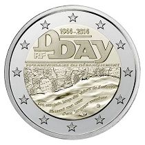 2€ Rulla Ranska  2014  D-Day 70 years ago
