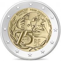 2€ Juhlaraha Ranska 2021 Unicef