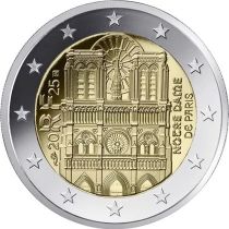 2€ Rulla Ranska 2025 Notre Dame