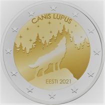 2€ Juhlaraha Viro 2021 Wolf