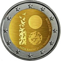 2€ Rulla Viro 2018 Tasavalta 100v