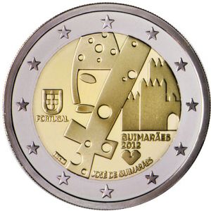 2€ Rulla Portugal 2012 Guimarães, kulttuuripääkaupunki 2012