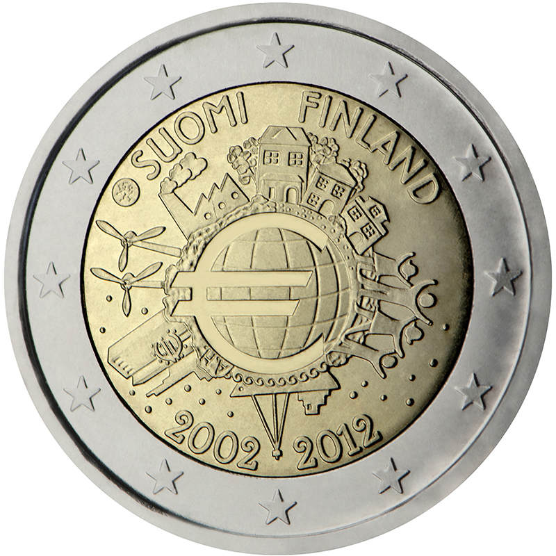 2 euro - Anniversario Euro - Austria - 2012 - UNC