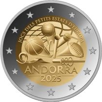 2€ Juhlarahat Andorra 2025  Games of the Small States of Europe