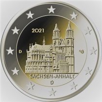 2€ Juhlaraha Saksa 2021/1 (A,D,F,G,J) Magdeburgin katedraali