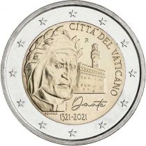2€ CC Vatican 2021 700th Anniversary of the Death of Dante Alighieri