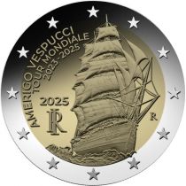 2€ Rulla Italia 2025 Amerigo Vespucci