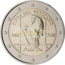 2€ Juhlaraha Vatikaani 2018 Padre Pio